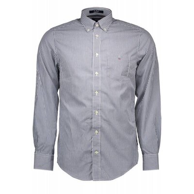 Alvan Trading Gant Heren Overhemd donker Blauw Alvan Trading Gant Heren Overhemd donker Blauw