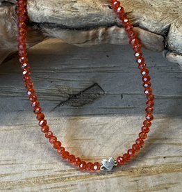 Kette rot 925 Silber