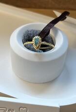 Ring mit echten Steinen 925 Silber