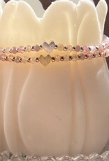 Lieblingsmensch-Armband 925 Silber - rosa orange