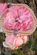 Kropfkette zweireihig rose