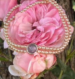 Kropfkette zweireihig rose