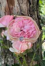 Kropfkette zweireihig rose