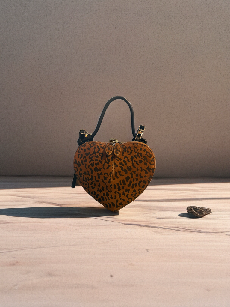 Ledertasche Herzform