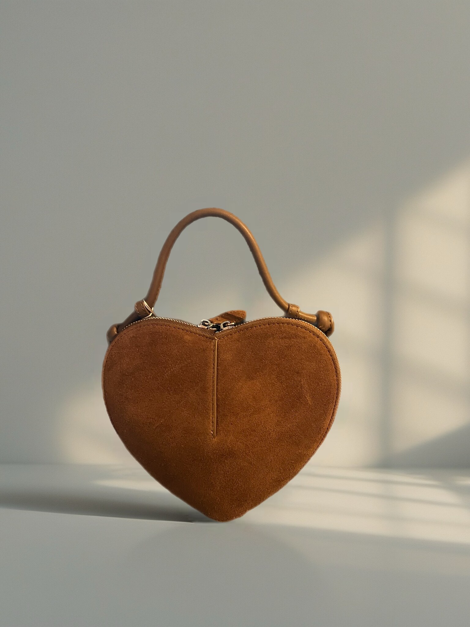 Ledertasche Herzform