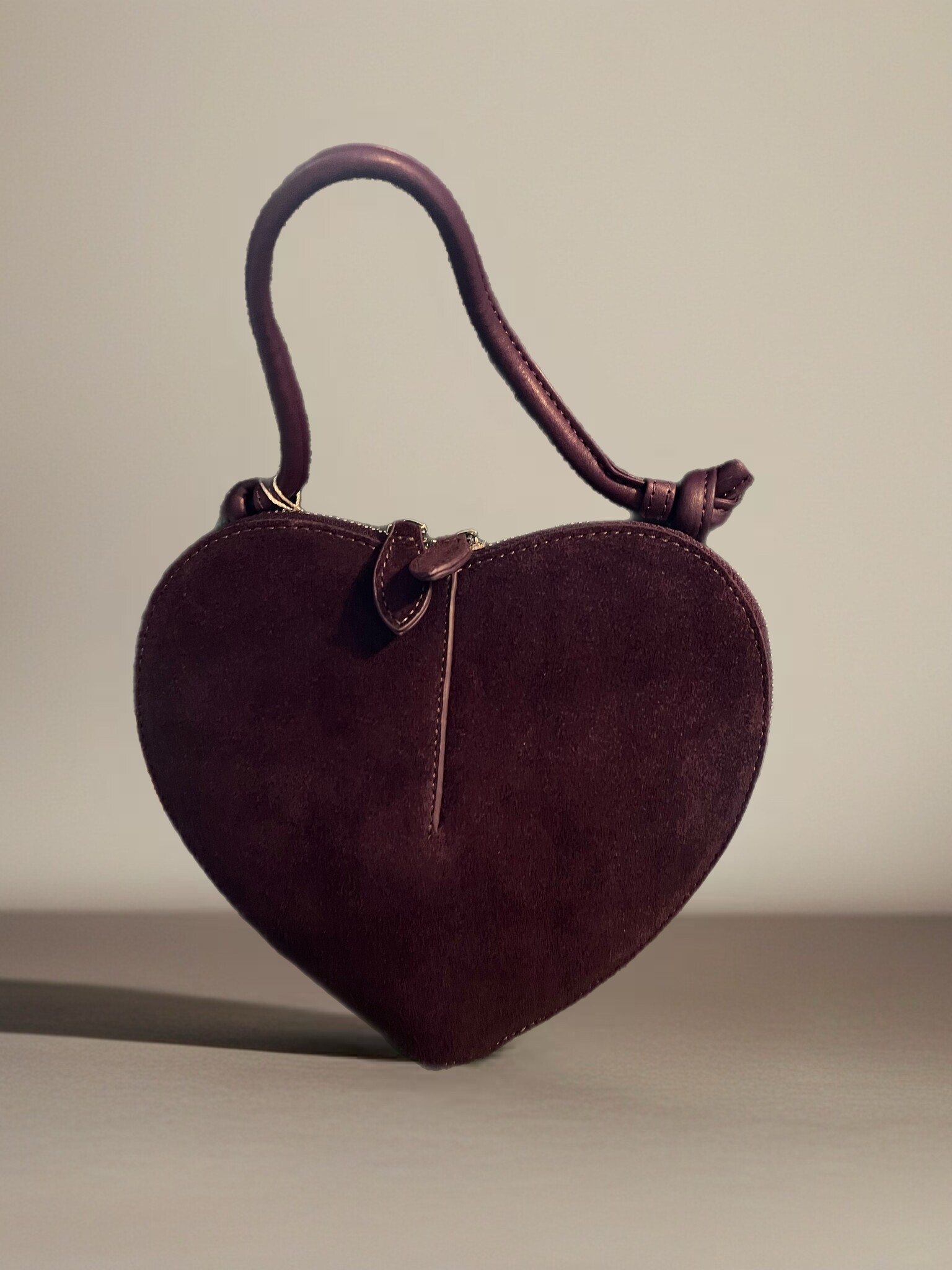 Ledertasche Herzform