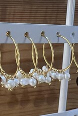 Creolen mit Süßwasserperlen