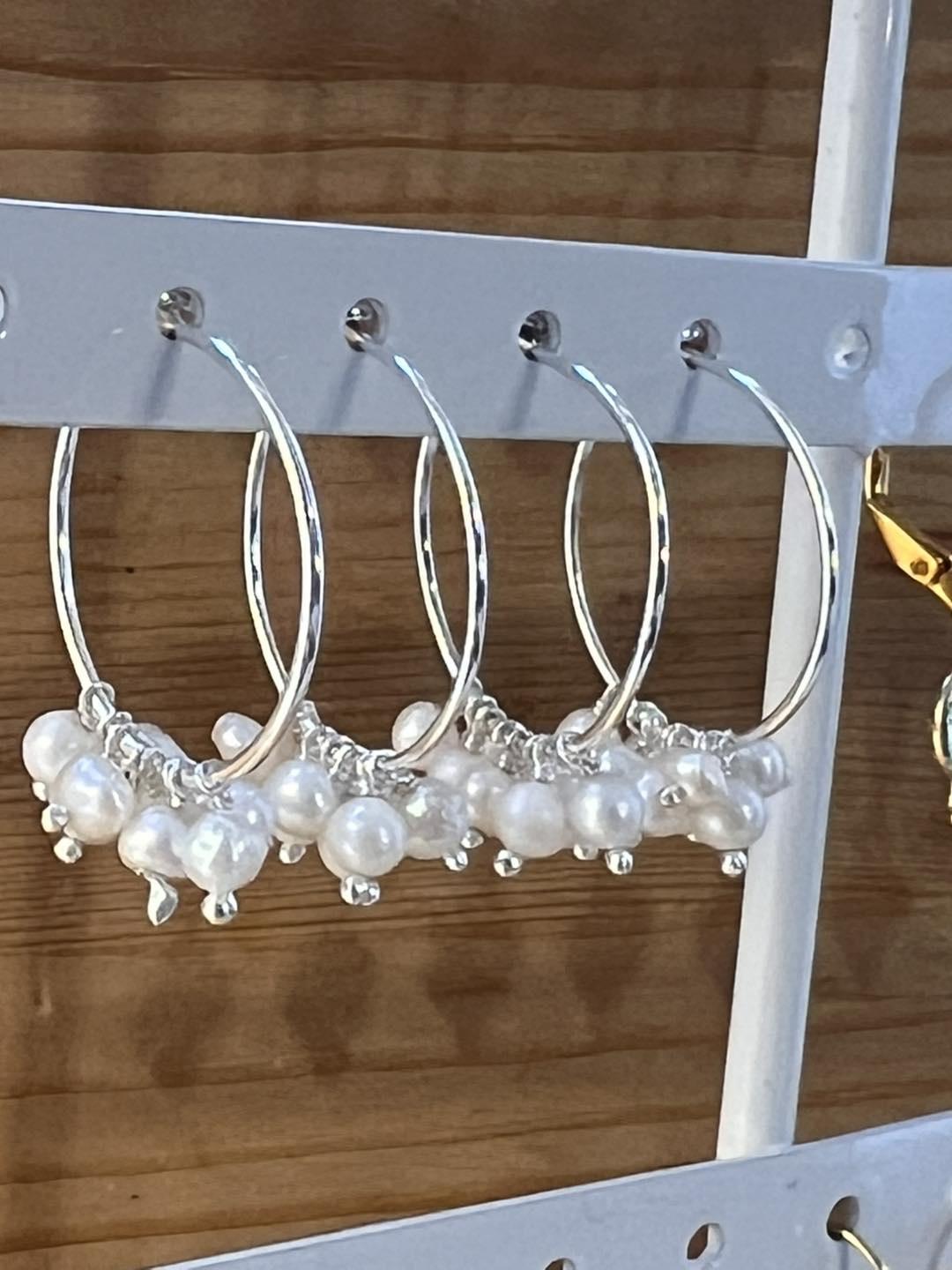 Creolen mit Süßwasserperlen