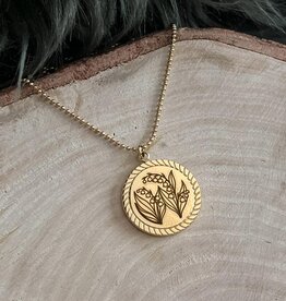 Kette mit Geburtsblume