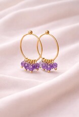 Creolen mit Süßwasserperlen