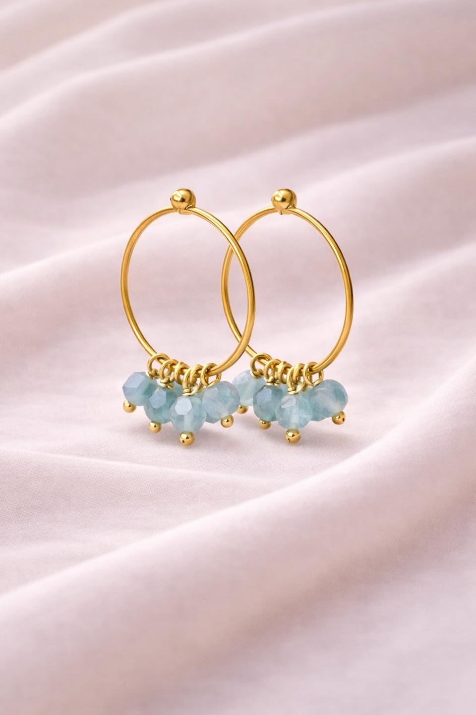 Creolen mit Süßwasserperlen