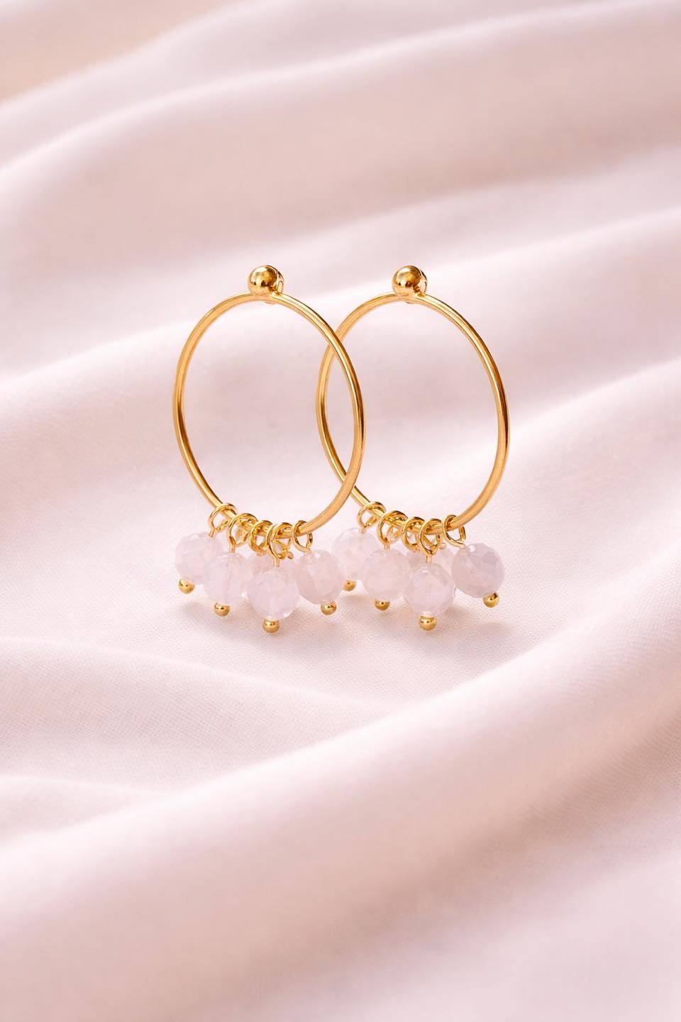 Creolen mit Süßwasserperlen