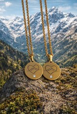 Kette Bergliebe Edelstahl goldfarben ohne Stein