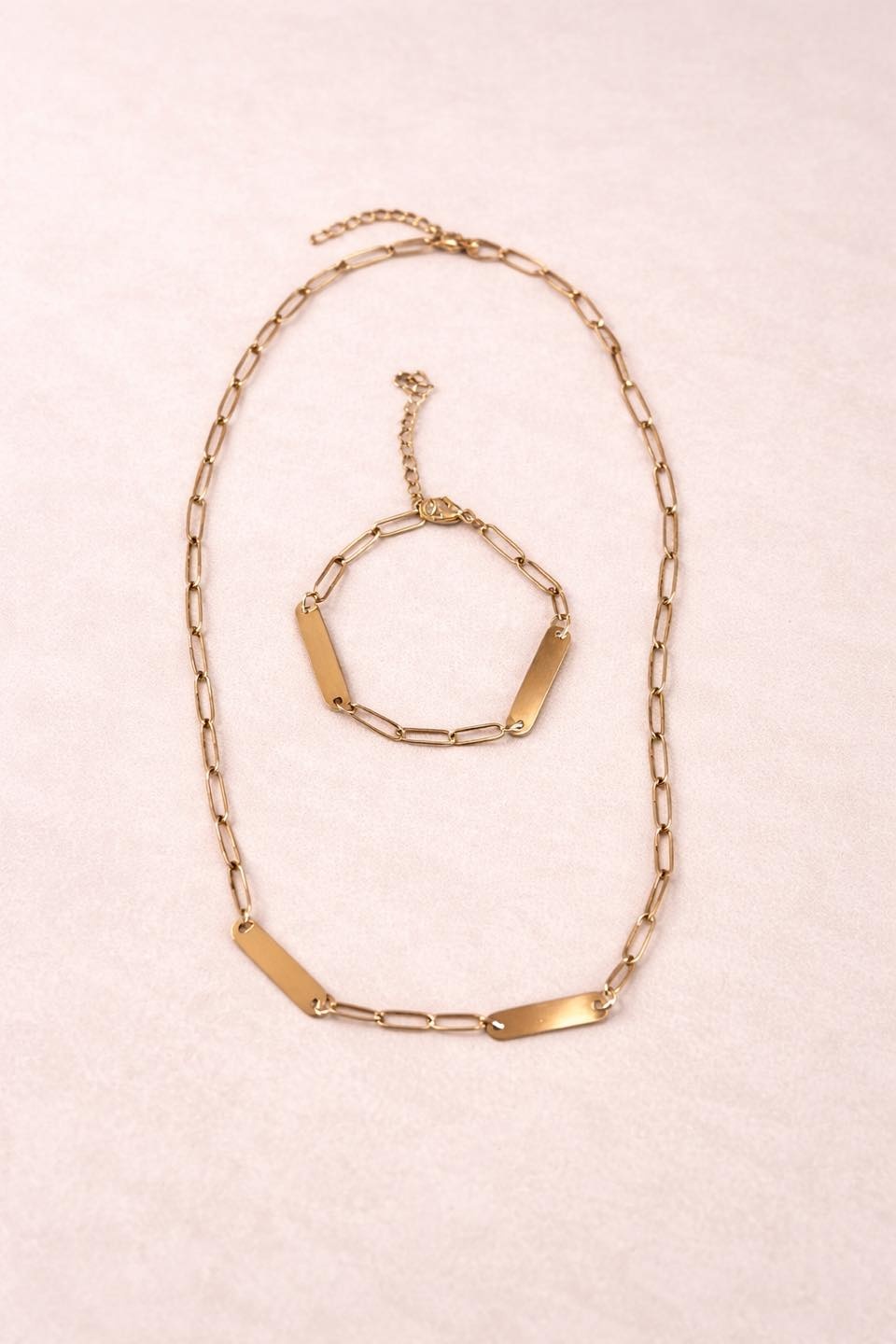 Paperclipkette individuell gravierbar