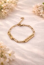 Paperclipkette individuell gravierbar