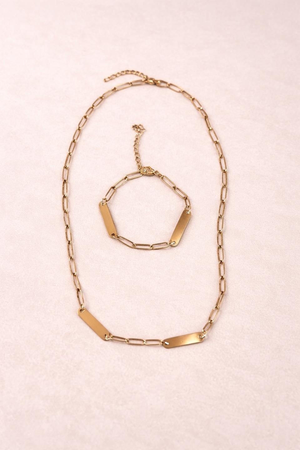 Paperclipkette individuell gravierbar