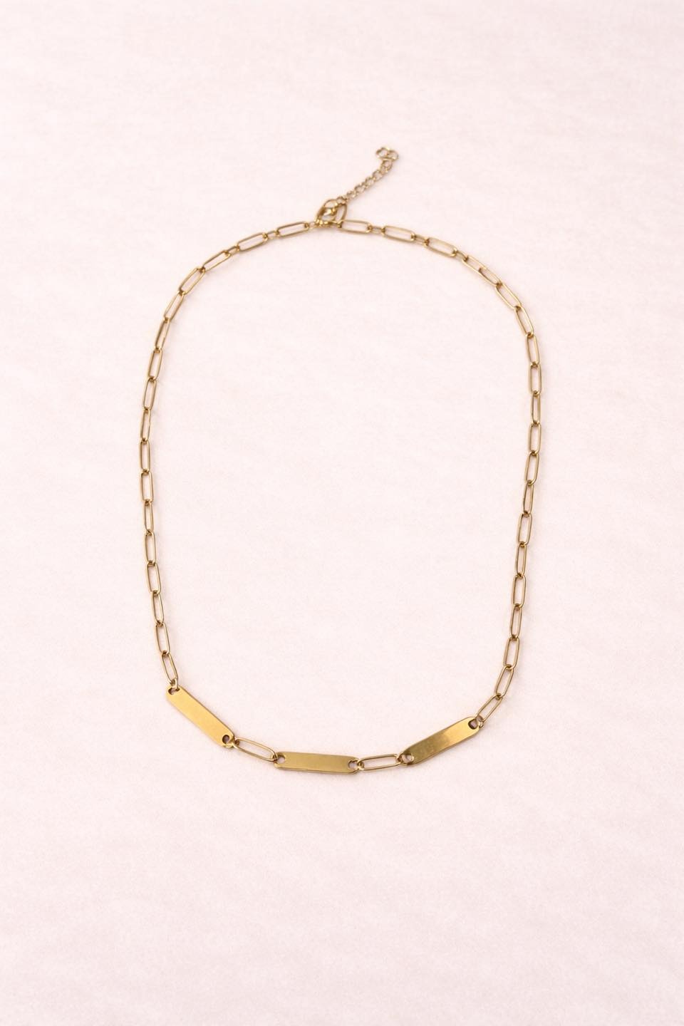 Paperclipkette individuell gravierbar