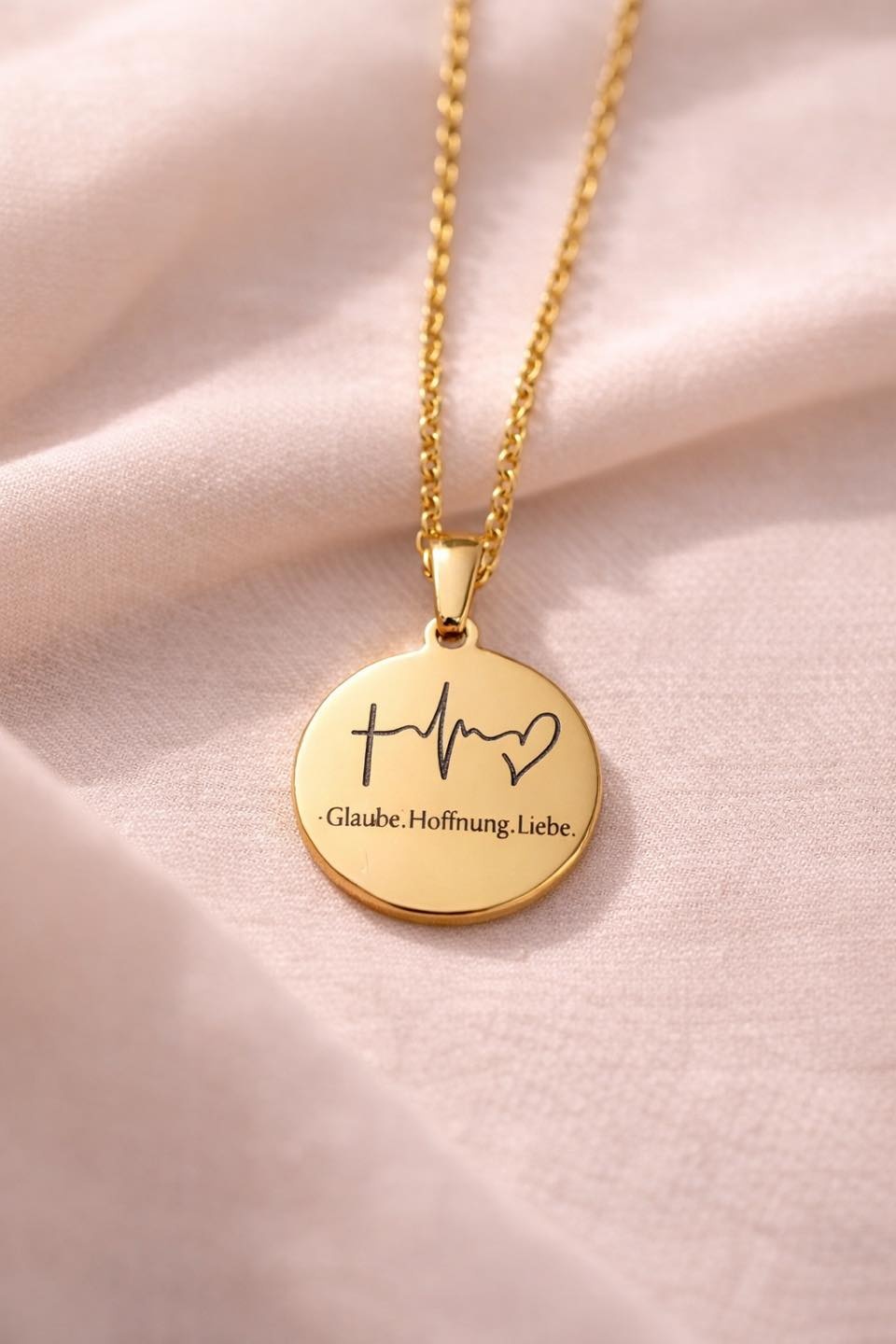 Kette Edelstahl Glaube.offnung.Liebe.