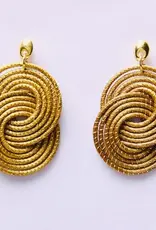 Ohrstecker/Ohrring goldenes Gras