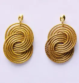 Ohrstecker/Ohrring goldenes Gras