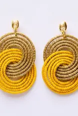 Ohrstecker/Ohrring goldenes Gras