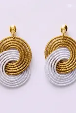 Ohrstecker/Ohrring goldenes Gras