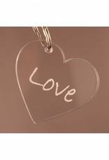 Sleutelhanger hartje "Love"