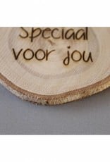 Houten cadeau-label - "Speciaal voor jou"