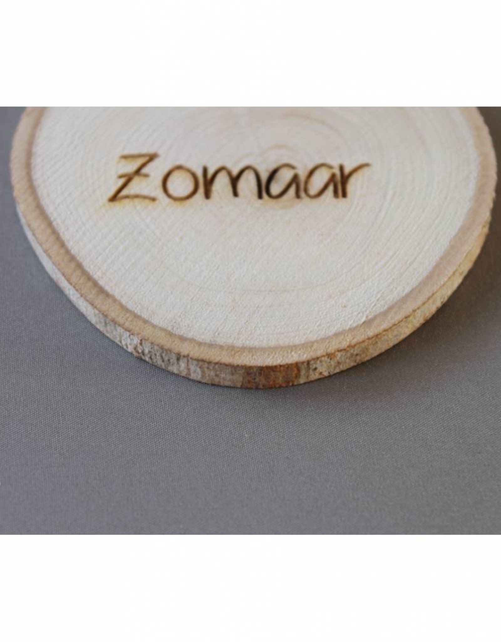 Houten cadeau-label - "Zomaar"