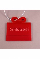 Cadeau-label Cadeau - "Gefeliciteerd"