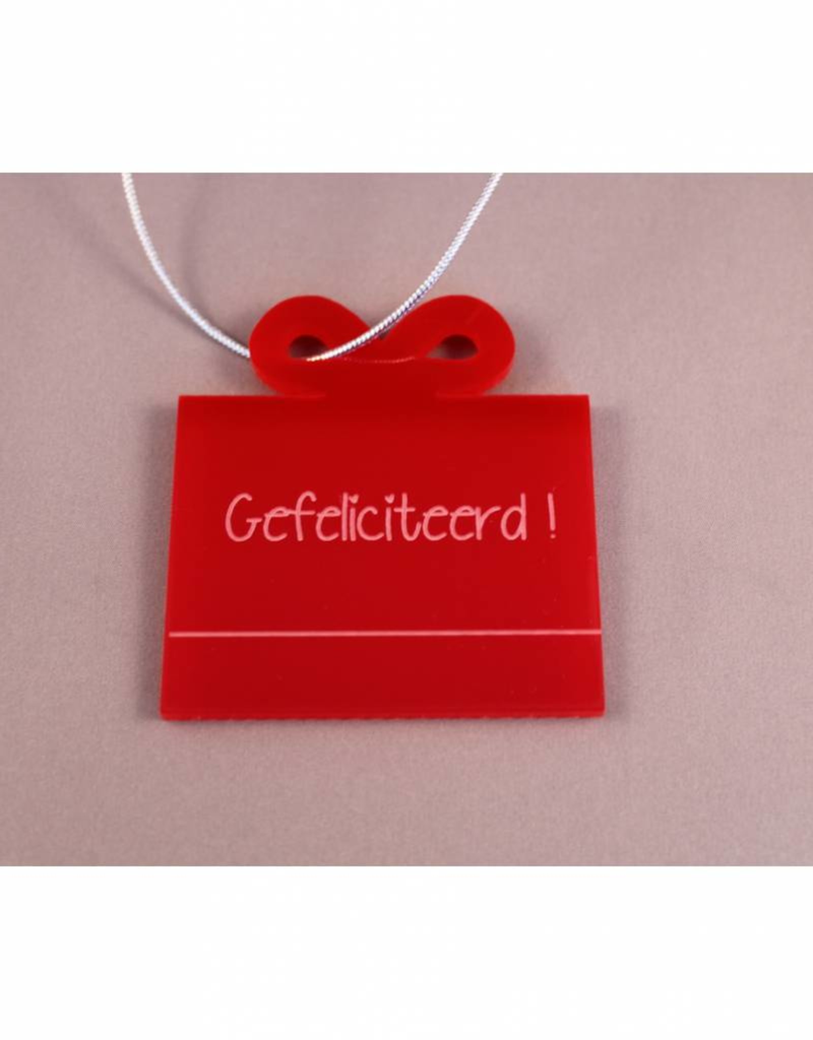 Cadeau-label Cadeau - "Gefeliciteerd"