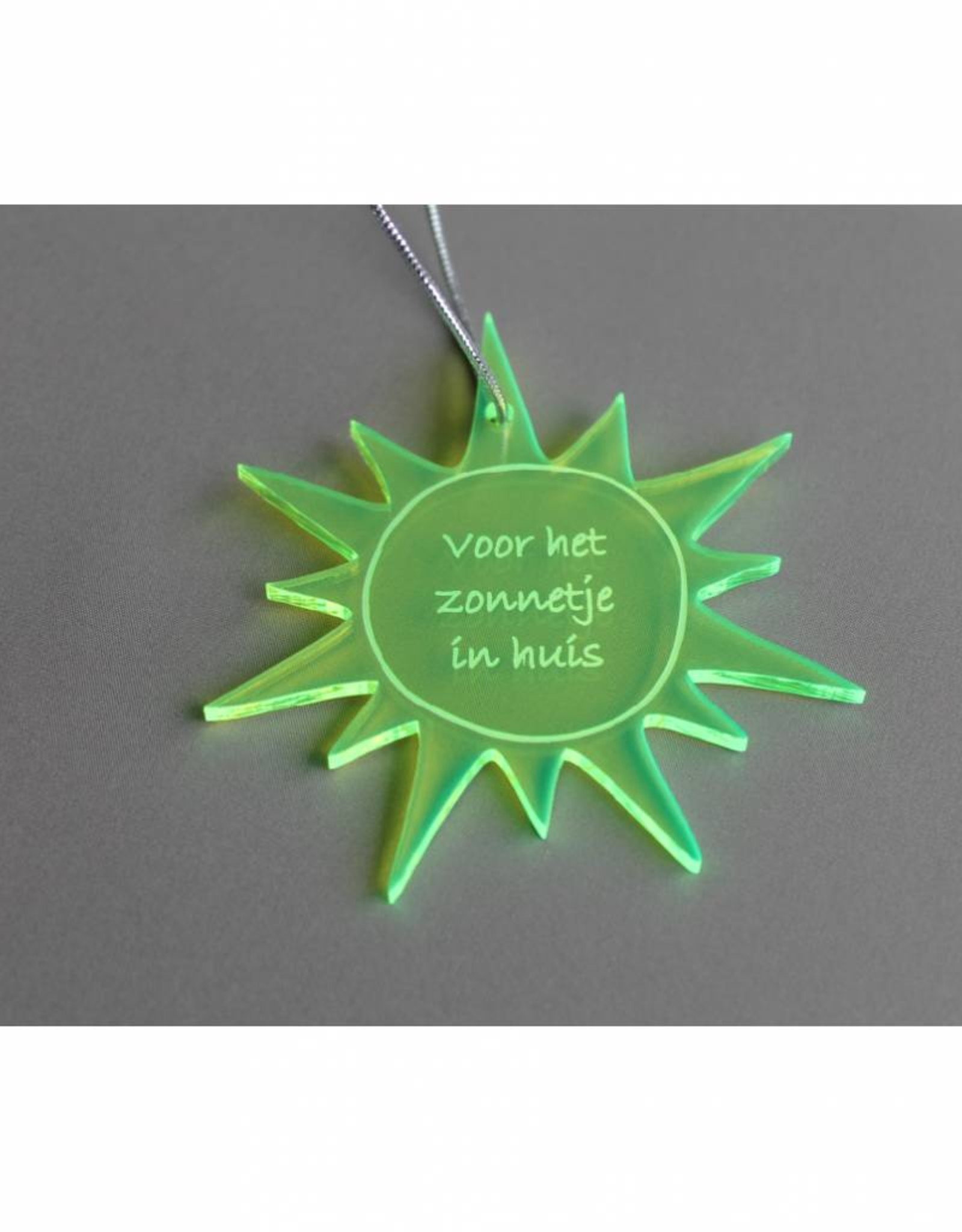 Cadeau-label Zon - "Voor het zonnetje in huis"