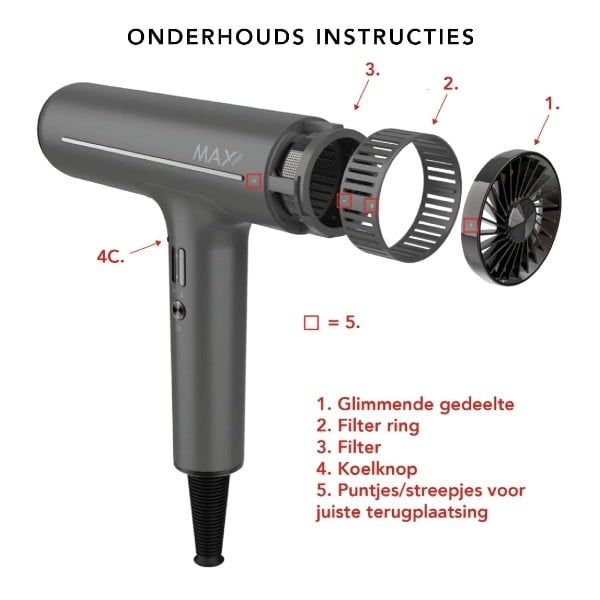 Max Pro Infinity Hairdryer 2100W