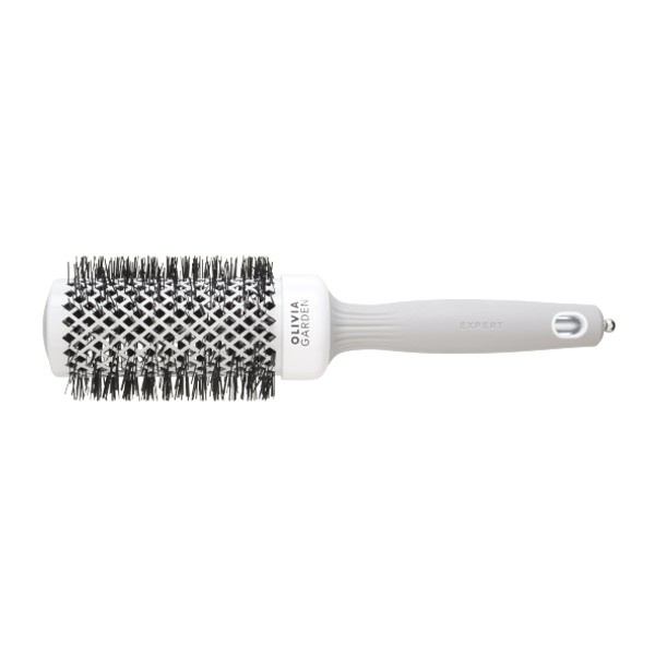 Olivia Garden Borstel Expert Blowout Shine - White & Grey