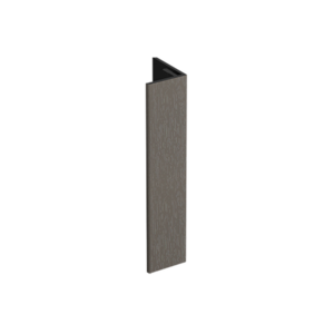 Keralit Verlengd eindprofiel 17x44 mm - Bruingrijs (1 x 400 cm)