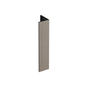 Keralit Verlengd eindprofiel 17x44 mm - Vergrijsd ceder (1 x 400 cm)