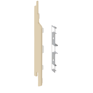 Keralit Eindkappen 2814 links incl. connector (5 stuks) - Licht ivoor (per stuk)