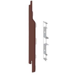 Keralit Eindkappen 2814 links incl. connector (5 stuks) - Mahonie (per stuk)