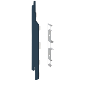 Keralit Eindkappen 2814 links incl. connector (5 stuks) - Staalblauw (per stuk)