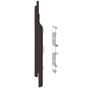 Keralit Eindkappen 2814 links incl. connector (5 stuks) - Donkerbruin (per stuk)