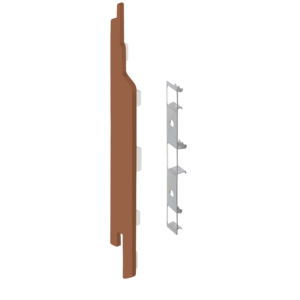 Keralit Eindkappen 2814 links incl. connector (5 stuks) - Bruin redceder (per stuk)