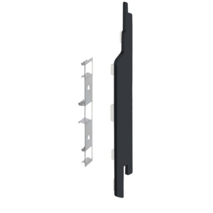 Keralit Eindkappen 2814 rechts incl. connector (5 stuks) - Zwartgrijs (per stuk)