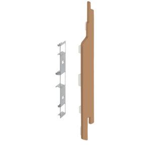 Keralit Eindkappen 2814 rechts incl. connector (5 stuks) - Licht eiken (per stuk)