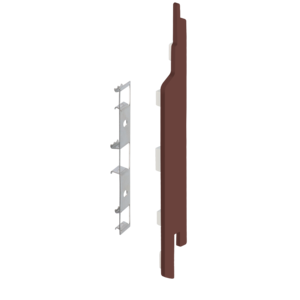 Keralit Eindkappen 2814 rechts incl. connector (5 stuks) - Mahonie (per stuk)