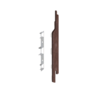 Keralit Eindkappen 2814 rechts incl. connector (5 stuks) - Bruin eiken