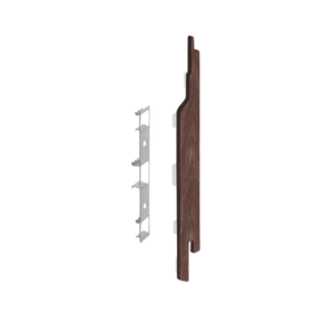 Keralit Eindkappen 2814 rechts incl. connector (5 stuks) - Bruin eiken (per stuk)