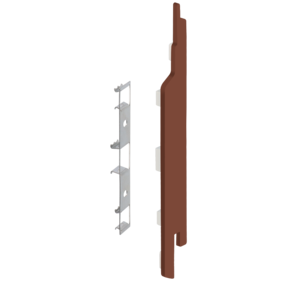 Keralit Eindkappen 2814 rechts incl. connector (5 stuks) - Golden oak (per stuk)