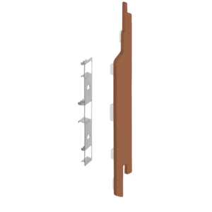 Keralit Eindkappen 2814 rechts incl. connector (5 stuks) - Bruin redceder (per stuk)