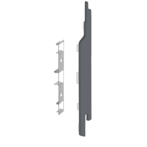 Keralit Eindkappen 2814 rechts incl. connector (5 stuks) - Dustgrey (per stuk)