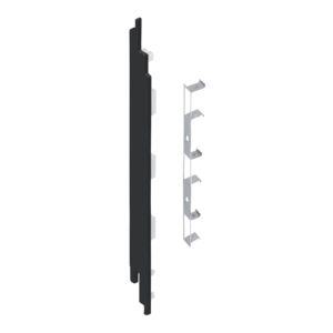 Keralit Eindkappen 2819 links incl. connector (5 stuks) - Zwart (per stuk)